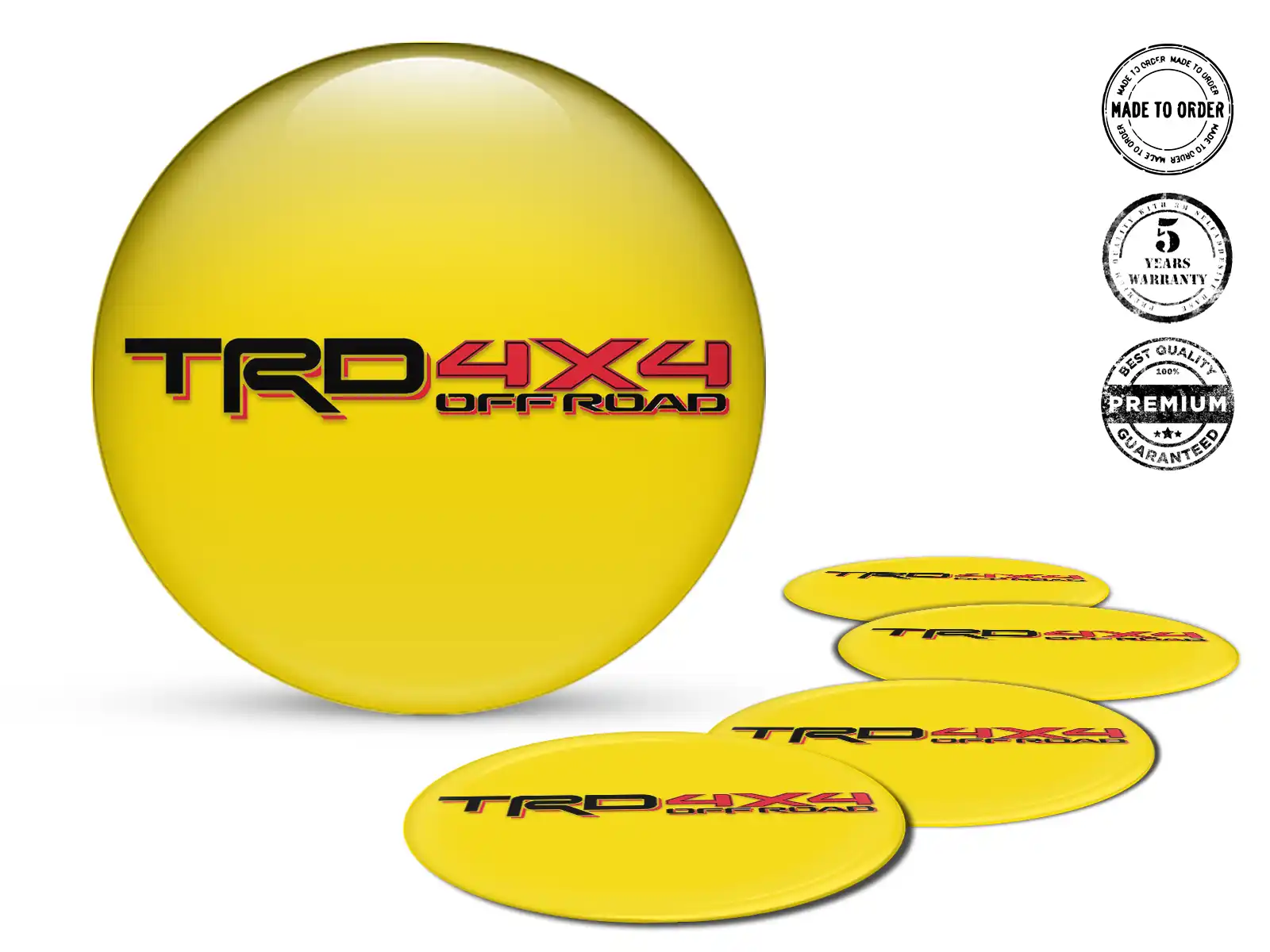 Toyota TRD Pegatinas Silicona Custom Cascada Gravitacional
